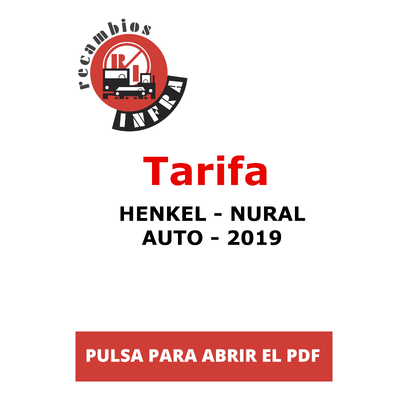 recambios-infra-Henkel-NURAL-TARIFA-AUTO 2019