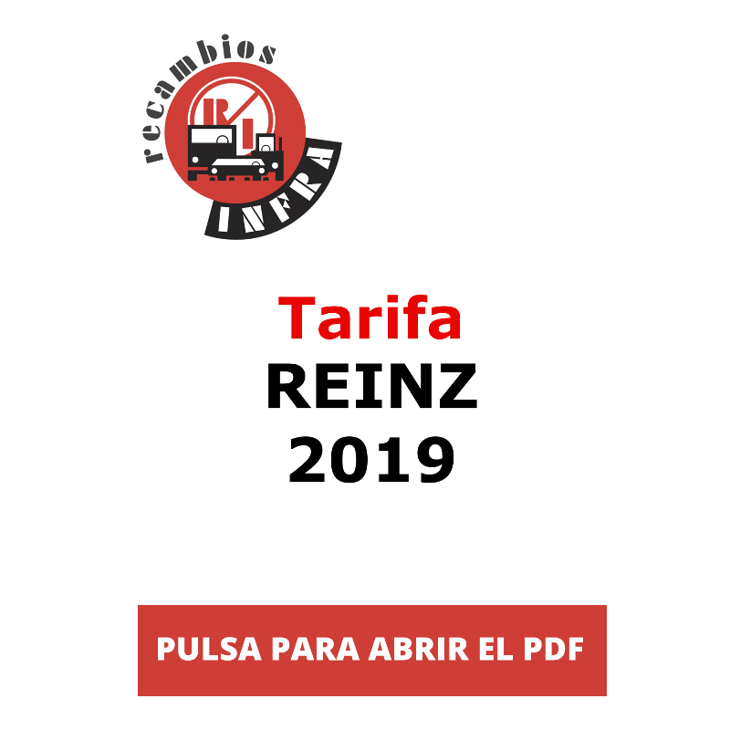 recambios-infra-Tarifa REINZ 2019