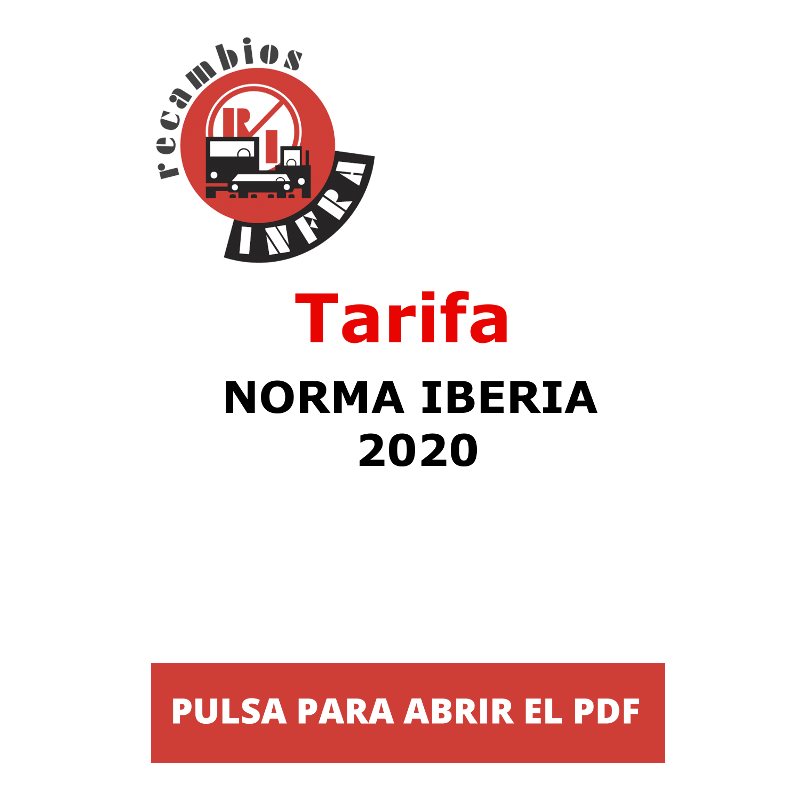 recambios-infra-TARIFA-NORMA-IBERIA-2020